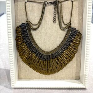 Stella & Dot - Gold and Black Layered Necklace